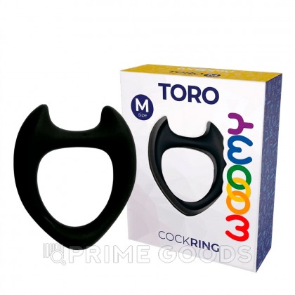 Эрекционное кольцо Toro от Wooomy, черный, M от sex shop primegoods фото 4