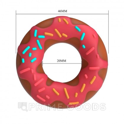 Эрекционное кольцо Super donut Berry от sex shop primegoods фото 4