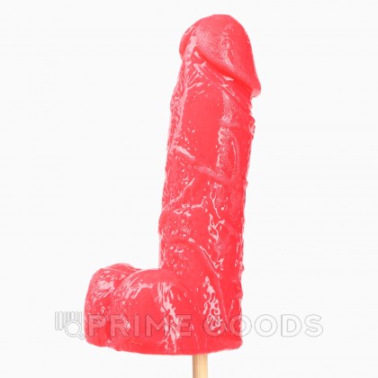 Леденец на палочке XXL «Новый год: Плохо себя вел» 18+, клубника, 140 г от sex shop primegoods фото 3