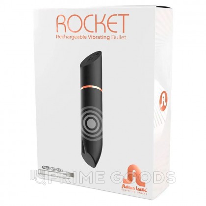 Перезаряжаемая вибропуля Adrien Lastic Rocket Black от sex shop primegoods фото 10
