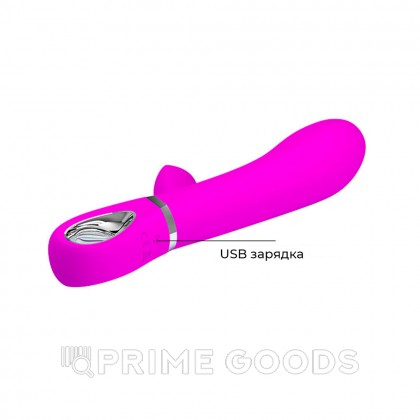 Вибратор со стимулятором клитора Pretty Love Thomas, фиолетовый от sex shop primegoods фото 4