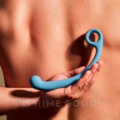Стимулятор точки G SVibe Snail AXI с вибрацией и имитацией движений, голубой от sex shop primegoods фото 5