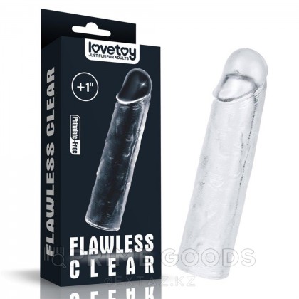 Насадка на пенис Flawless Clear (15,5*3,5) от sex shop primegoods фото 11