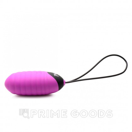 Ребристое виброяйцо Bang! 28X Ribbed Silicone Egg с дистанционным управлением, фиолетовый, 7х3 см от sex shop primegoods фото 3