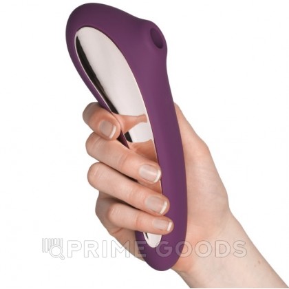 Вибромассажер с вакуумной стимуляцией Satisfyer Dual Kiss wine фиолетовый от sex shop primegoods фото 8