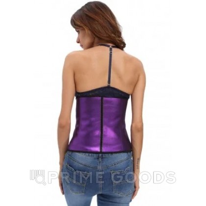 Эластичный утягивающий фиолетовый корсет под грудь, размер M от sex shop primegoods фото 2