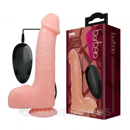 Реалистичный вибратор с пультом на проводе Barbara (22 см) от sex shop primegoods фото 9