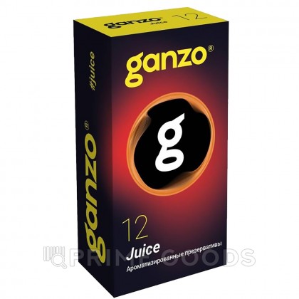 Презервативы ароматизированные Ganzo Juice Black Edition, цветные 12 шт. от sex shop primegoods