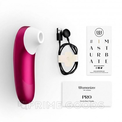 Бесконтактный клиторальный стимулятор Womanizer Pro, розовый от sex shop primegoods фото 7