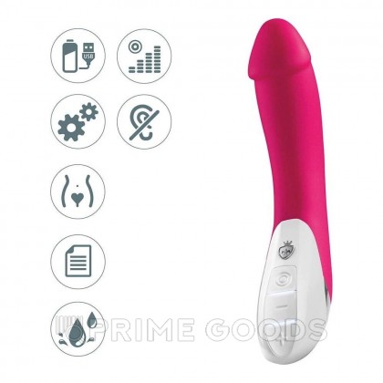 Вибратор Mystim Terrific Truman вишневый от sex shop primegoods фото 5
