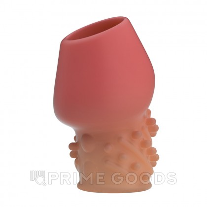 Рельефная насадка «Matias» с открытой головкой телесный от sex shop primegoods фото 2