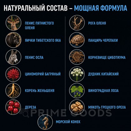 Возбуждающее средство для мужчин Boss Royal Viagra (New!) - 20 таблеток от sex shop primegoods фото 3