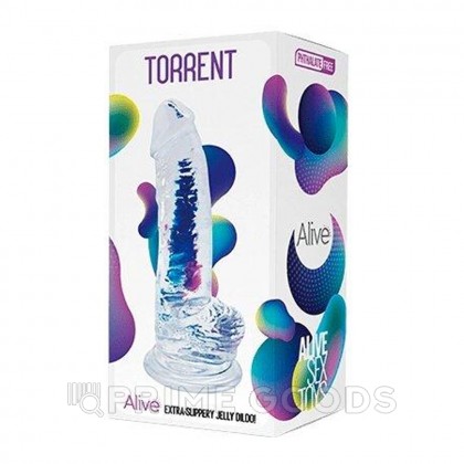 Фаллоимитатор Torrent прозрачный от Alive (20,6×4,5 см) от sex shop primegoods фото 2
