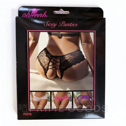 Трусики на завязках с доступом, белые, 3XL-4XL от sex shop primegoods фото 2