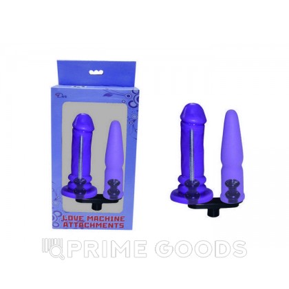 Сменная двойная насадка для секс машин 16 см от sex shop primegoods