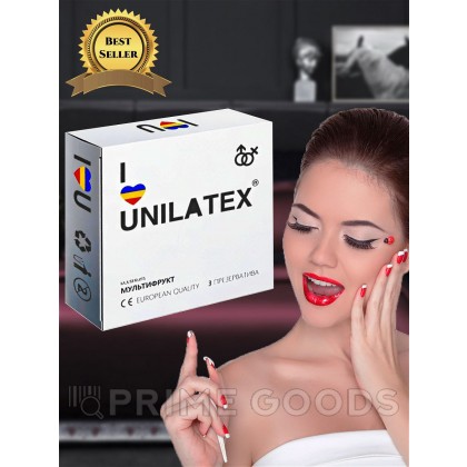 Презервативы Unilatex Multifruits/ароматизированные, 3 шт от sex shop primegoods фото 2