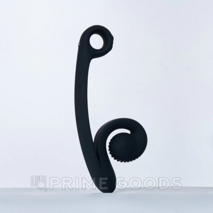 Вибратор для двойной стимуляции SVibe Snail CURVE черный от sex shop primegoods фото 5