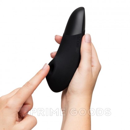 Бесконтактный клиторальный стимулятор Womanizer Enhance с вибрацией, черный от sex shop primegoods фото 2