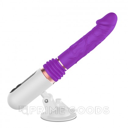 Телескопический вибратор с дисплеем на подставке от sex shop primegoods