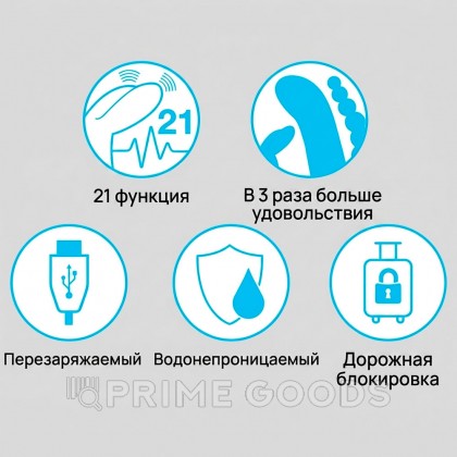 Вибратор с анальным стимулятором Happy Rabbit Triple черный от sex shop primegoods фото 5