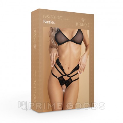 Кружевные трусики с доступом и высокой талией Easy to love, S/M, 42-44 от sex shop primegoods фото 7