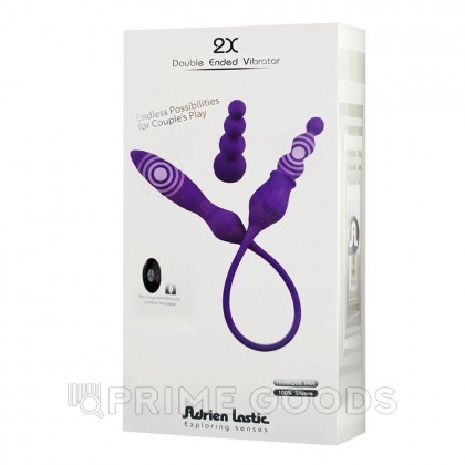 Двойной вибратор Adrien Lastic 2X с пультом ДУ от sex shop primegoods фото 9