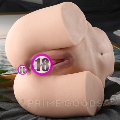 Реалистичный двойной мастурбатор Jenny (вагина+анус) от sex shop primegoods фото 2