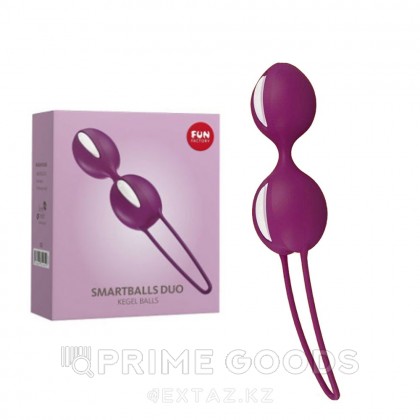 Вагинальные шарики Fun factory SMARTBALLS DUO, пурпурно-белые от sex shop primegoods фото 2