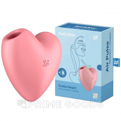 Вакуумный стимулятор Cutie Heart light Satisfyer розовый от sex shop primegoods фото 4