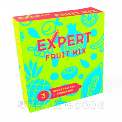 Презервативы EXPERT Fruit Mix, фруктовые ароматизированные, 3 шт от sex shop primegoods фото 2