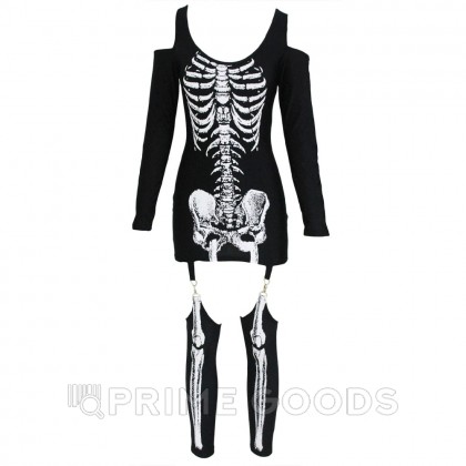 Платье на хеллоуин «Скелет» размер S от sex shop primegoods фото 7