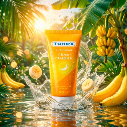 Гель-смазка TOREX Тропический банан, туба, 50 мл от sex shop primegoods фото 3