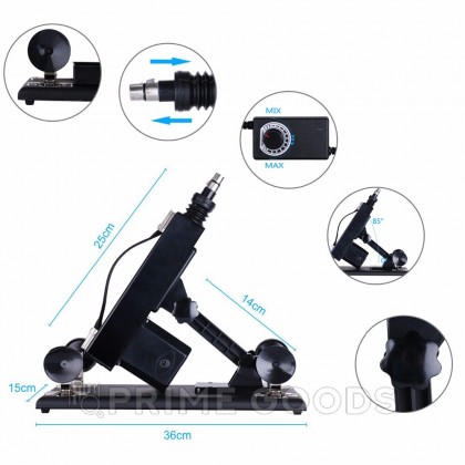 Секс-машина machine gun черная от sex shop primegoods фото 7