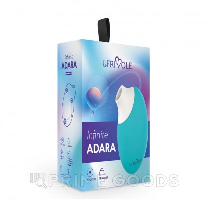 Бесконтактный вакуумный стимулятор клитора Adara, цвет аквамарин (INFINITE) (One Size) от sex shop primegoods фото 3