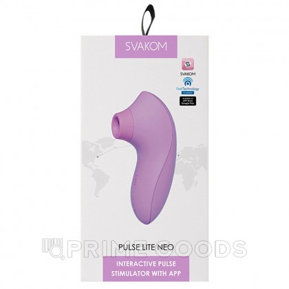 Интерактивный клиторальный стимулятор Pulse Lite Neo лавандовый от SVAKOM от sex shop primegoods фото 9