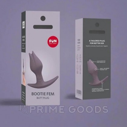 Анальный стимулятор Bootie Fem от Fun Factory (темно-серый) от sex shop primegoods фото 2