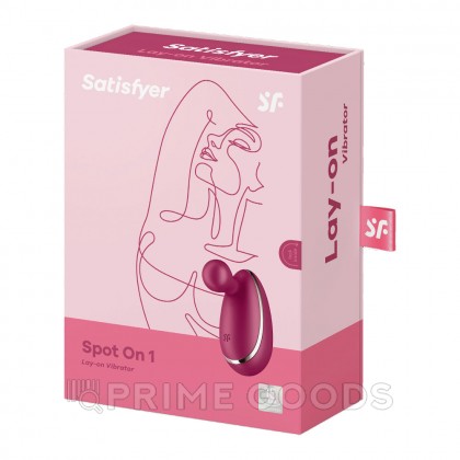 Стимулятор клитора Satisfyer Spot On бордовый от sex shop primegoods фото 2