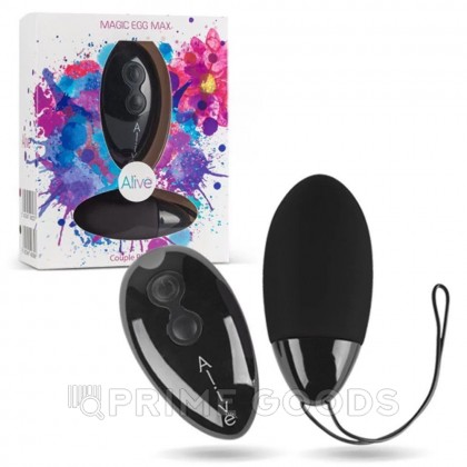 Виброяйцо Alive Magic Egg MAX черное с пультом ДУ  от sex shop primegoods