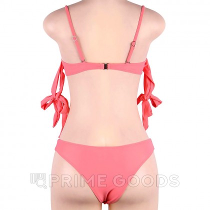 Купальник с завязками Rhinestone Pink (S) от sex shop primegoods фото 5