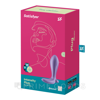 Анальный виброплаг Satisfyer Intensity Plug фиолетовый (Connect App) от sex shop primegoods фото 5