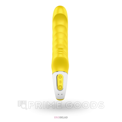 Желтый вибратор для точки G Satisfyer Vibes - Yummy Sunshine, 22 см от sex shop primegoods фото 3