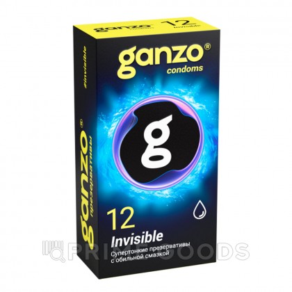 Презервативы GANZO Invisible, гладкие супертонкие с доп.смазкой, 12 шт от sex shop primegoods фото 2