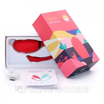 Виброяйцо Magic Motion Fugu, красный от sex shop primegoods фото 3