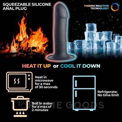 Гибкий силиконовый фаллоимитатор Squeeze-It, 13.5х3.1 см от sex shop primegoods фото 5