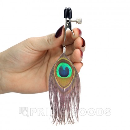 Зажимы для сосков Peacock Feather от sex shop primegoods фото 2