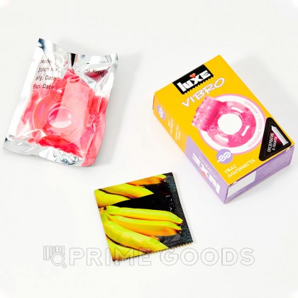 Виброкольцо LUXE VIBRO Ужас альпиниста (+ презерватив) от sex shop primegoods фото 2
