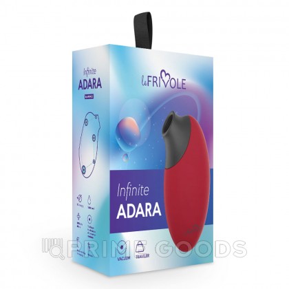 Бесконтактный вакуумный стимулятор клитора Adara, цвет бордовый (INFINITE) (One Size) от sex shop primegoods фото 4