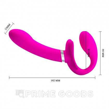 Безремневой страпон Valerie с вибрацией от sex shop primegoods фото 5