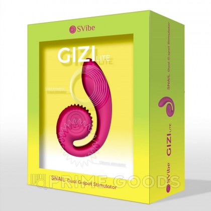 Двойной стимулятор точки G SVibe Snail GIZI Lite dragonfruit, розовый от sex shop primegoods фото 9