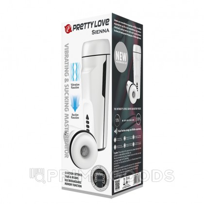 Мастурбатор с вибрацией и функцией всасывания Sienna от sex shop primegoods фото 4